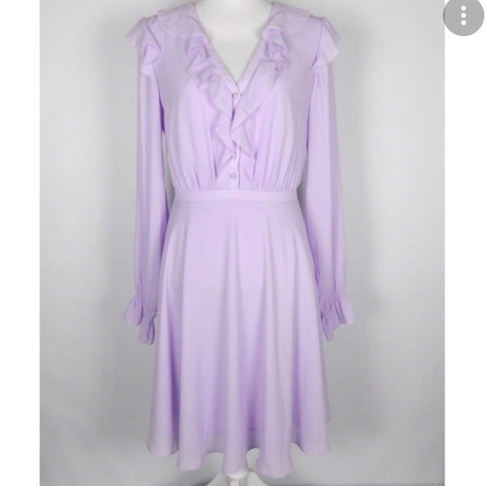 Gal Meets Glam Purple Ruffle Dress Size 14